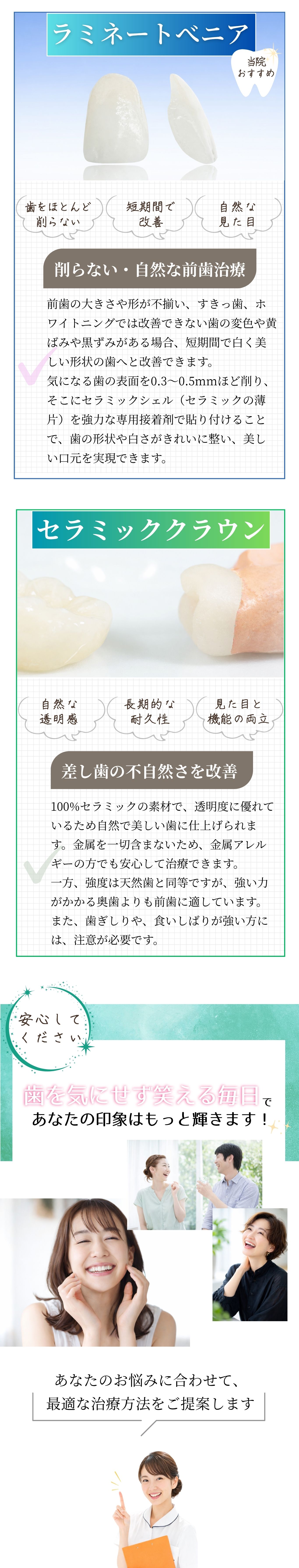 ラミネートベニアとセラミッククラウンのご紹介
